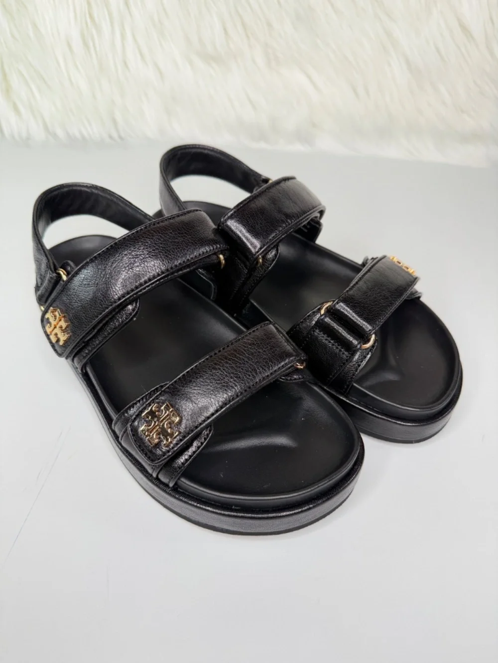 Tory Burch Women's Kira Leather Sport Sandals - Black